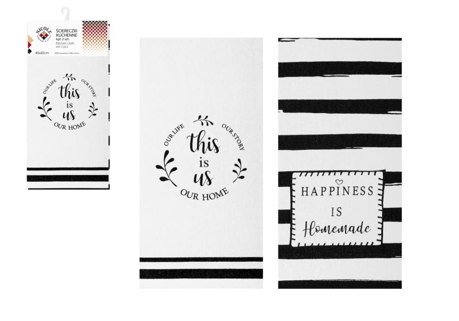 Zdjęcie: Ściereczki kuchenne komplet 2 sztuki 52396 RAVI