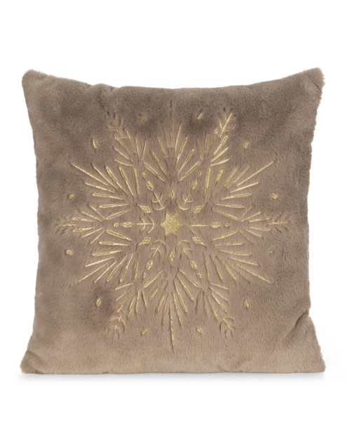 Zdjęcie: Poduszka dekoracyjna świąteczna 45x45 cm jasnobrązowo-złota EUROFIRANY