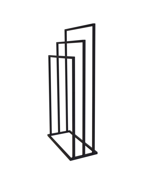 Zdjęcie: Stojak na ręczniki 3-ramienny czarny SEPIO