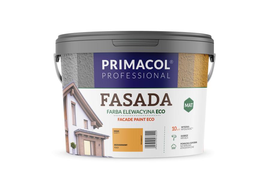 Zdjęcie: Farba fasadowa Eco kolor kawowy 9 L PRIMACOL