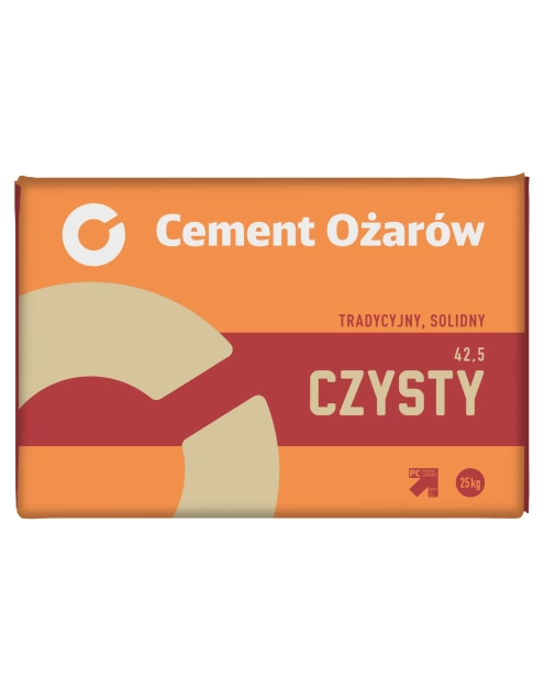 Zdjęcie: Cement Portlandzki CZYSTY CEM II 42,5 N 25 kg CEMENT OŻARÓW