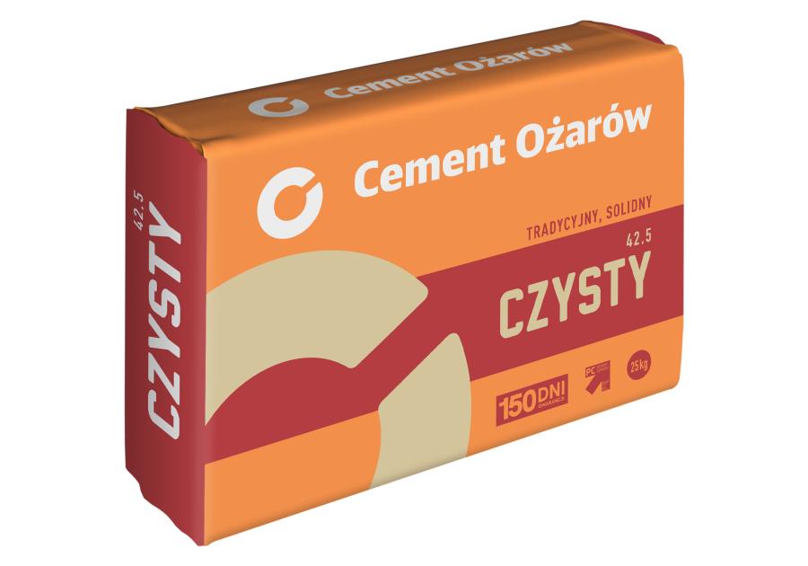 Zdjęcie: Cement Portlandzki CZYSTY CEM II 42,5 N 25 kg CEMENT OŻARÓW