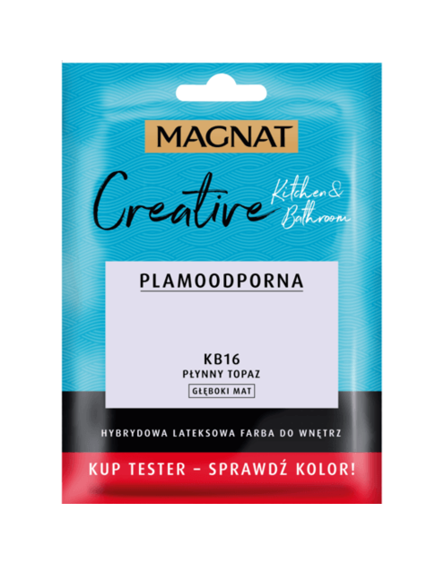 Zdjęcie: Tester farba lateksowa Creative Kitchem&Bathroom płynny topaz 30 ml MAGNAT