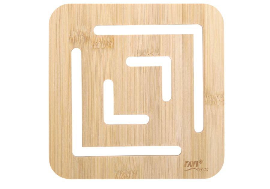 Zdjęcie: Podkładka bambusowa Square 16,5x16,5x1 cm 91892 RAVI