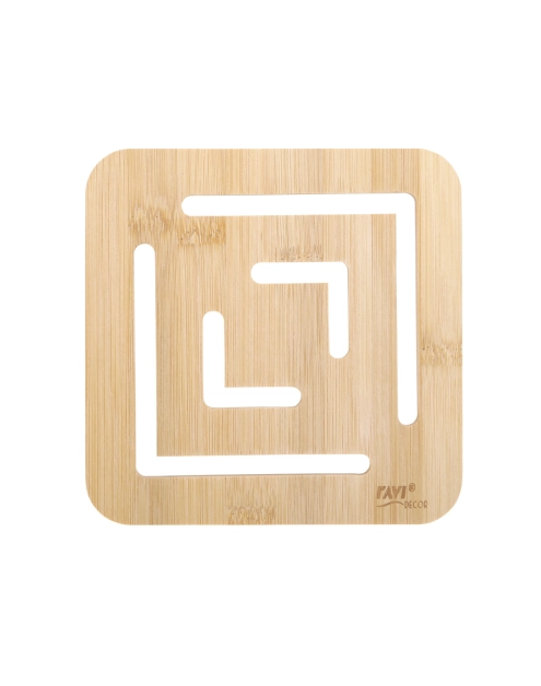 Zdjęcie: Podkładka bambusowa Square 16,5x16,5x1 cm 91892 RAVI