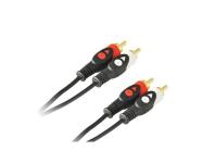 Zdjęcie: Kabel 2x RCA wtyk - 2x RCA wtyk 1,5 m (LB0019) VA0159-1,5 VAYOX