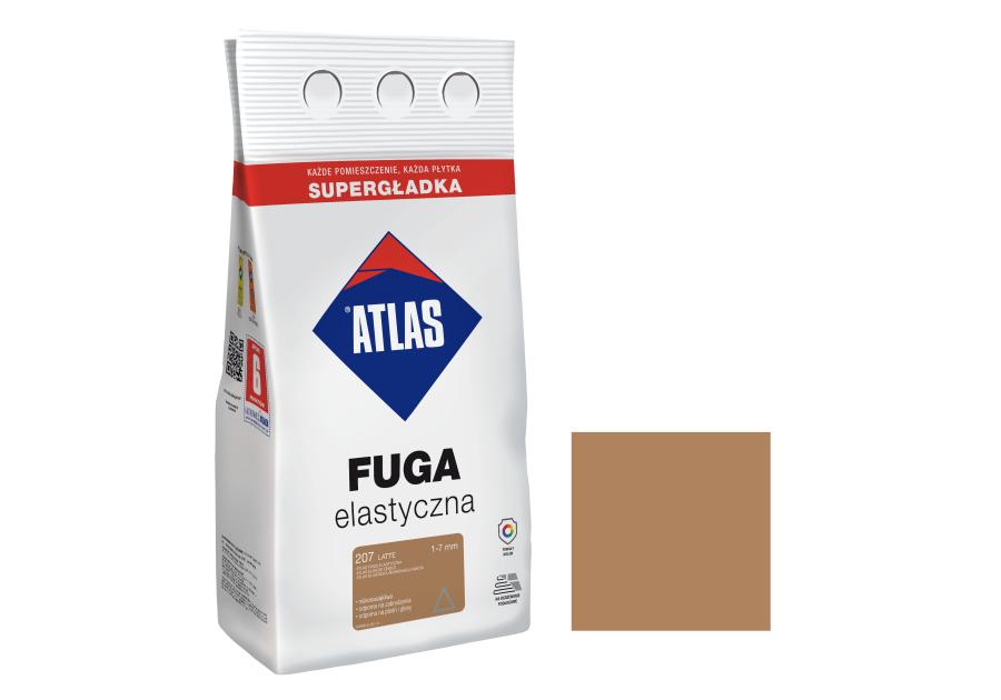 Zdjęcie: Fuga elastyczna kolor 207 latte alubag 5 kg ATLAS