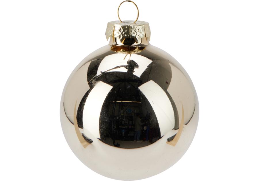 Zdjęcie: Bombki szklane 60 mm 20 sztuk szampan KOOPMAN