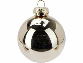Bombki szklane 60 mm 20 sztuk szampan KOOPMAN