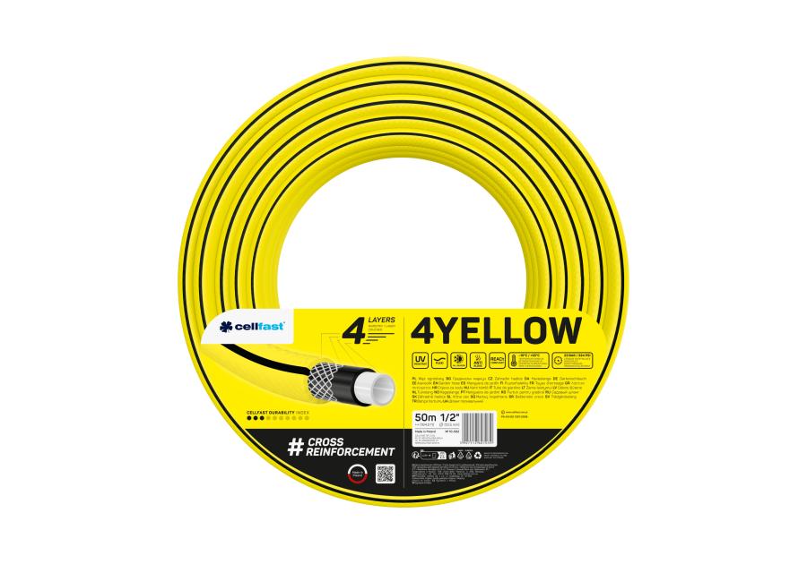 Zdjęcie: Wąż ogrodowy 4Yellow 1/2 - 50 m CELLFAST
