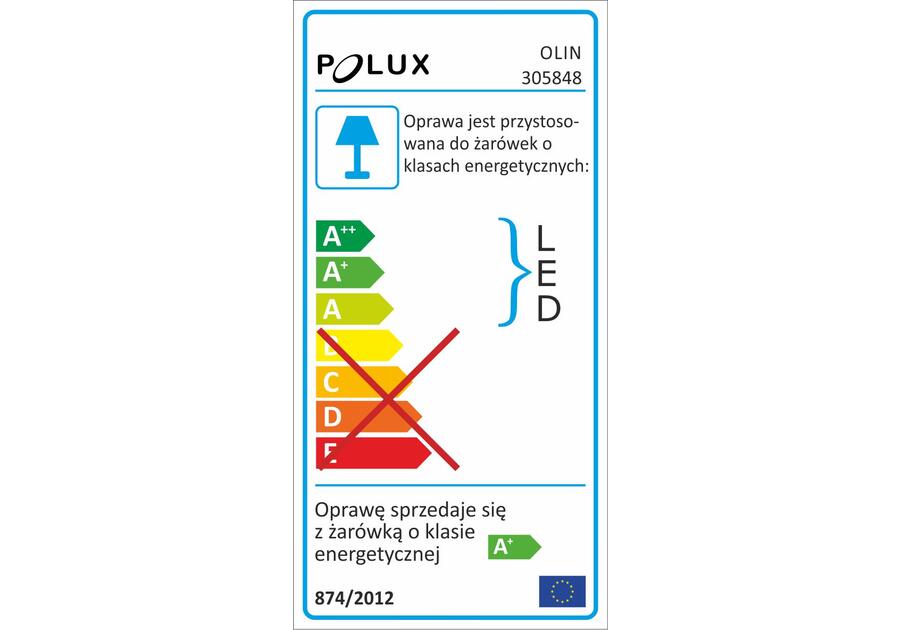 Zdjęcie: Oczko ruchome LED Olin chrom 3 pak kwadrat POLUX