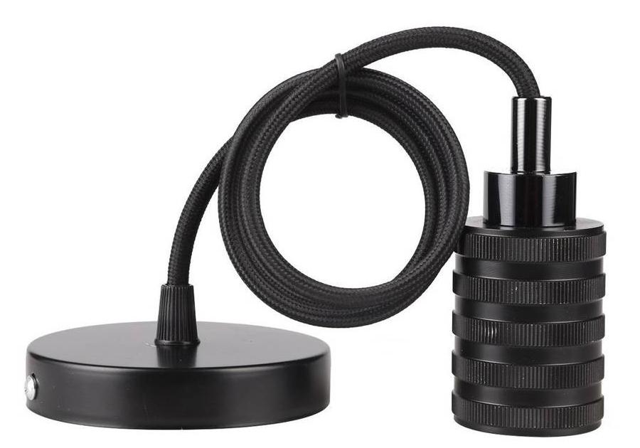 Zdjęcie: Zawiesie metalowe 1X60 W E27 czarny CANDELLUX