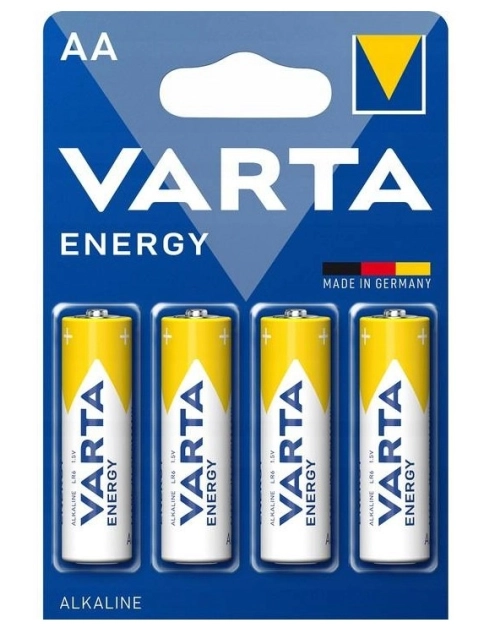 Zdjęcie: Baterie alkaliczne Energy LR6/AA 4 sztuki VARTA