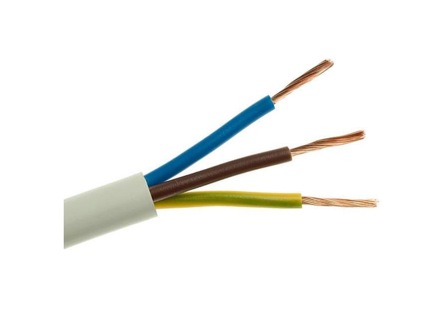 Zdjęcie: Przewód OWY 3x1,5 300/500V biały (krążek 100 m) ELEKTROKABEL