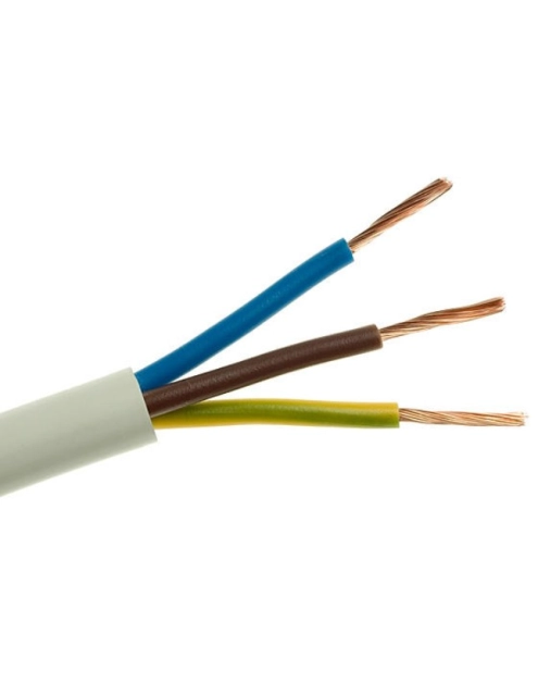 Zdjęcie: Przewód OWY 3x1,5 300/500V biały (krążek 100 m) ELEKTROKABEL