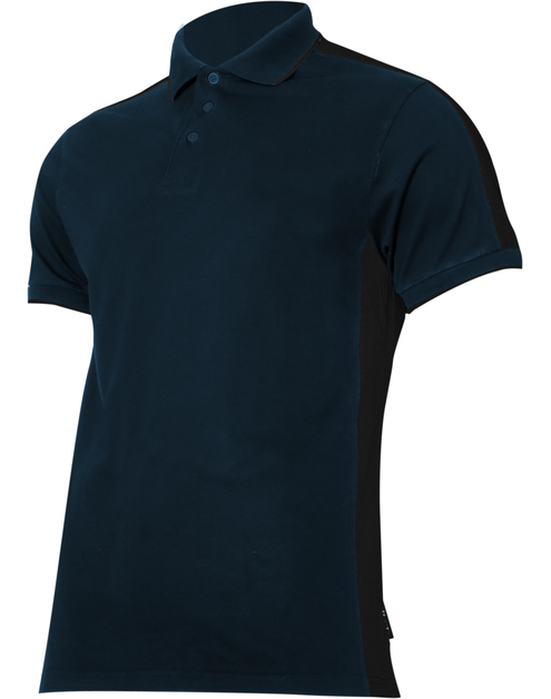 Zdjęcie: Koszulka Polo 190g/m2, granatowo-czarna, XL, CE, LAHTI PRO