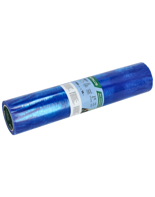 Zdjęcie: Folia ochronna samoprzylepna niebieska 500 mm x 75 m STALCO