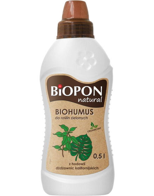 Zdjęcie: Biohumus do roślin zielonych w płynie 0,5 L BIOPON