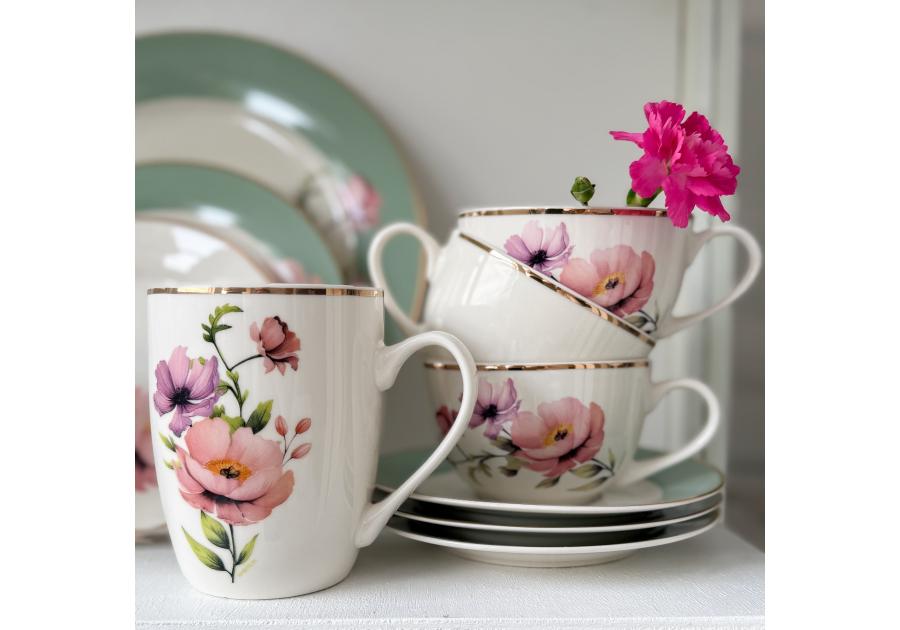 Zdjęcie: Kubek porcelanowy Flores 370 ml AMBITION