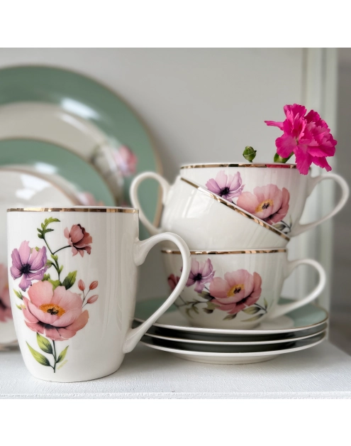 Zdjęcie: Kubek porcelanowy Flores 370 ml AMBITION