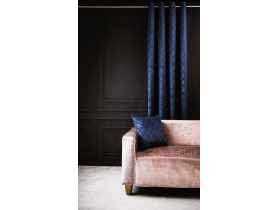 Zasłona welwetowa Maroko 140x270 cm morska CHIC HOME