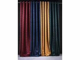 Zasłona welwetowa Maroko 140x270 cm morska CHIC HOME