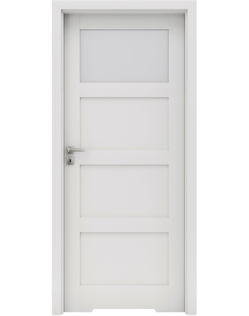 Zdjęcie: Drzwi wewnętrzne Bianco Fiori 2 modułowe z podcięciem wentylacyjnym wc INVADO