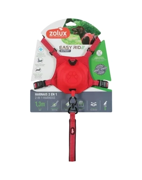 Zdjęcie: Szelki dla psa ze smyczą automatyczną Easyride S 33-49 cm ZOLUX