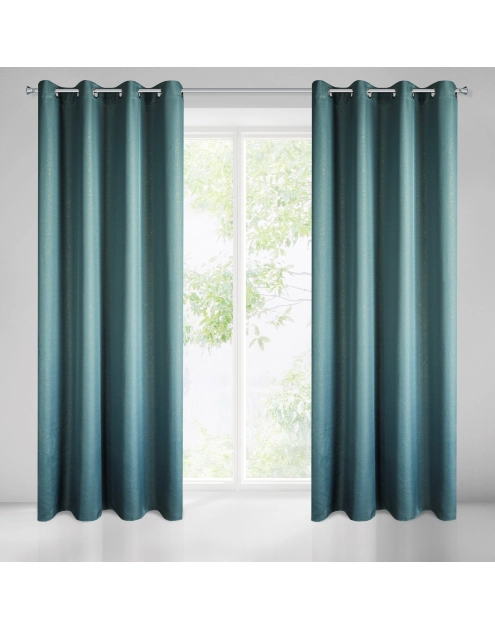 Zdjęcie: Zasłona gotowa Kira 140x250 cm niebieski EUROFIRANY