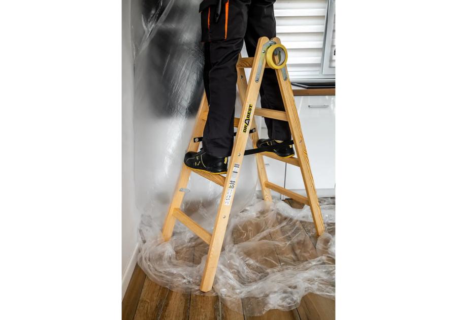 Zdjęcie: Drabina drewniana 124 cm 2x4 DRABEST