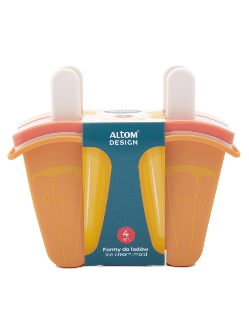 Zdjęcie: Komplet 4 foremek do lodów pomarańcza 13x7x11 cm ALTOM DESIGN