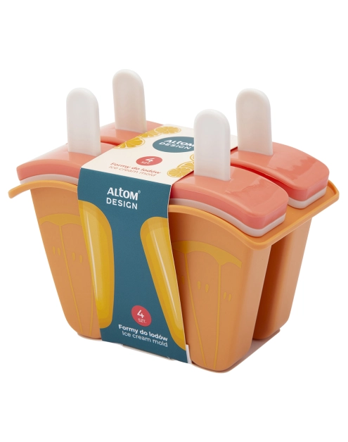 Zdjęcie: Komplet 4 foremek do lodów pomarańcza 13x7x11 cm ALTOM DESIGN