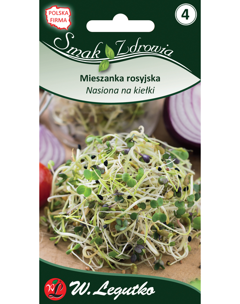 Zdjęcie: Mieszanka Rosyjska nasiona na kiełki 20 g W. LEGUTKO