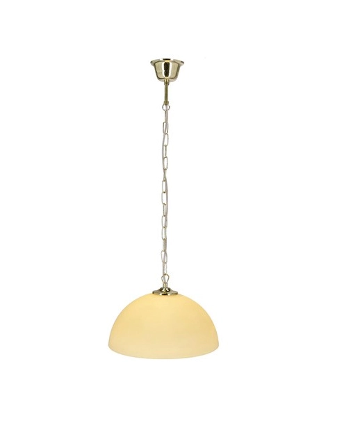 Zdjęcie: Lampa wisząca mosiądz 1x60W E27 klosz ecru Trezza CANDELLUX