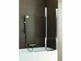 Parawan nawannowy Modern 2, 81x140 cm chrom optic szkło  przejrzyste KFA