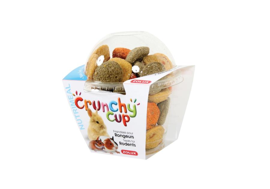 Zdjęcie: Przysmak naturalny dla gryzoni Crunchy Cup marchew lucerna 200 g ZOLUX
