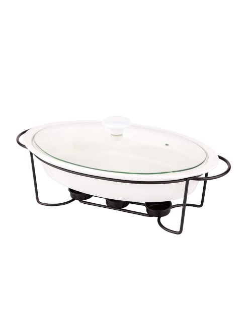 Zdjęcie: Naczynie do zapiekania Regular owalne 1400 ml na pogrzewaczu w kolorze czarnym ALTOM DESIGN