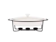 Zdjęcie: Naczynie do zapiekania Regular owalne 1400 ml na pogrzewaczu w kolorze czarnym ALTOM DESIGN