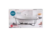 Zdjęcie: Naczynie do zapiekania Regular owalne 1400 ml na pogrzewaczu w kolorze czarnym ALTOM DESIGN