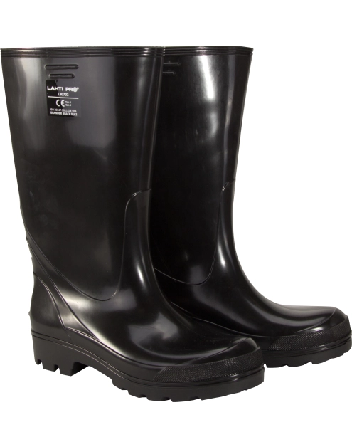 Zdjęcie: Kalosze męskie czarne wysokie, PVC, ob sra, 43, CE, LAHTI PRO
