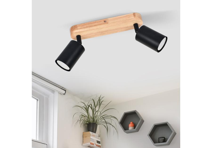 Zdjęcie: Spot Hoba 2 czarny drewno ADRILUX