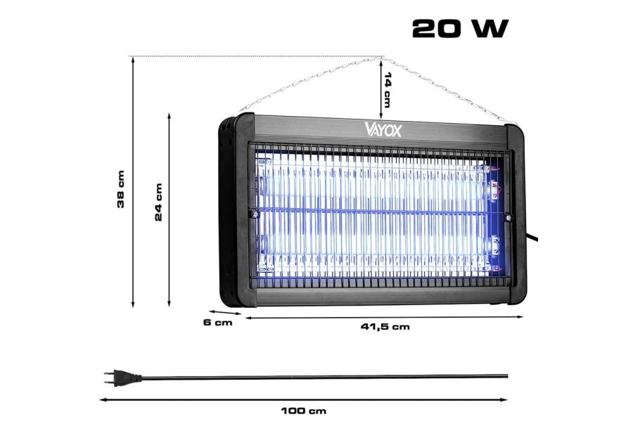 Zdjęcie: Lampa owadobójcza IKV-20W VAYOX