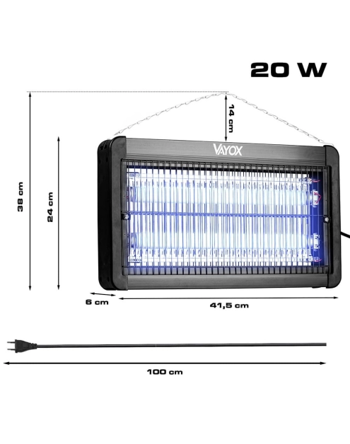 Zdjęcie: Lampa owadobójcza IKV-20W VAYOX