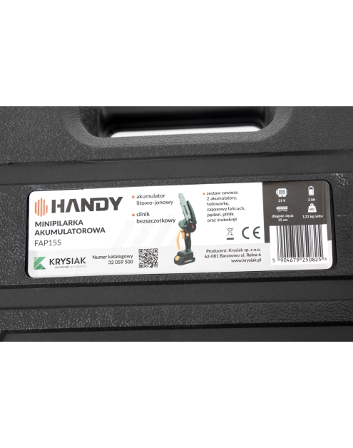 Zdjęcie: Pilarka akumualtorowa Mini z 2 bateriami FAP15S HANDY