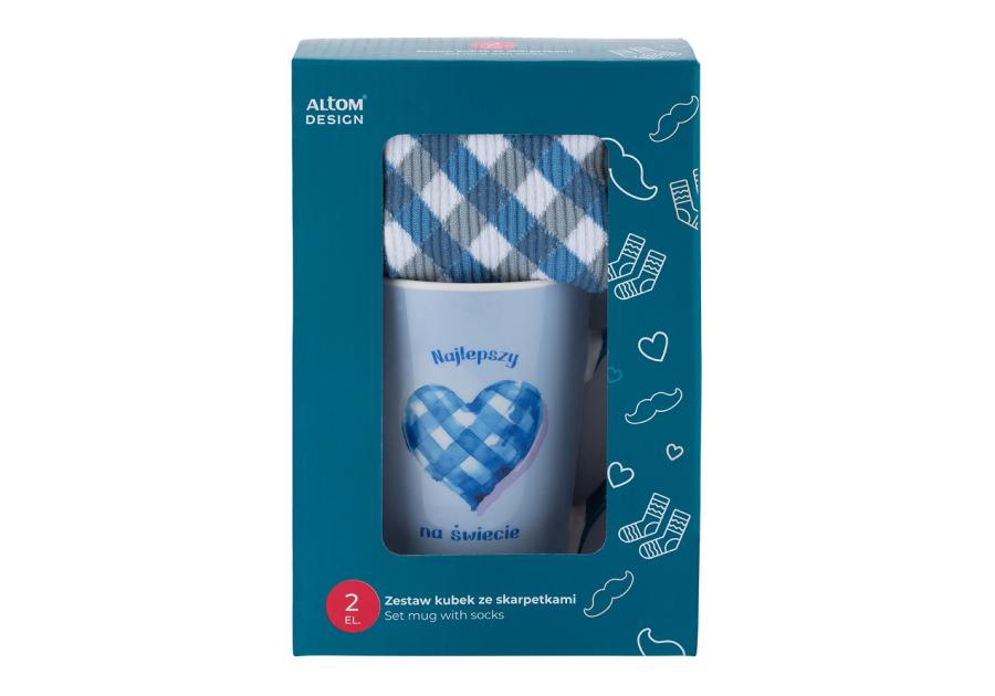 Zdjęcie: Zestaw kubek stożek wysoki 430 ml ze skarpetkami ALTOM DESIGN