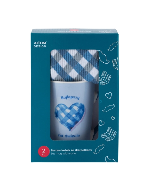 Zdjęcie: Zestaw kubek stożek wysoki 430 ml ze skarpetkami ALTOM DESIGN