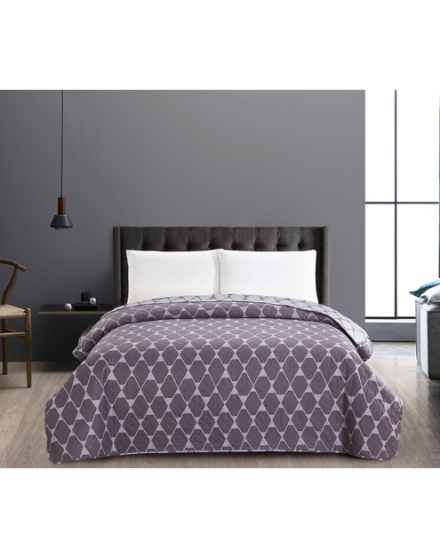 Zdjęcie: Narzuta Rhombuses szary+ciemnoszary 170x210 cm DECOKING