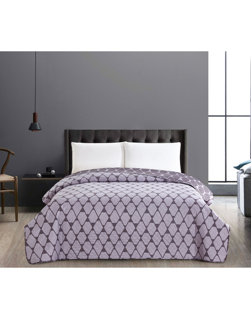 Zdjęcie: Narzuta Rhombuses szary+ciemnoszary 170x210 cm DECOKING