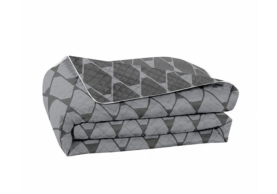Zdjęcie: Narzuta Rhombuses szary+ciemnoszary 170x210 cm DECOKING