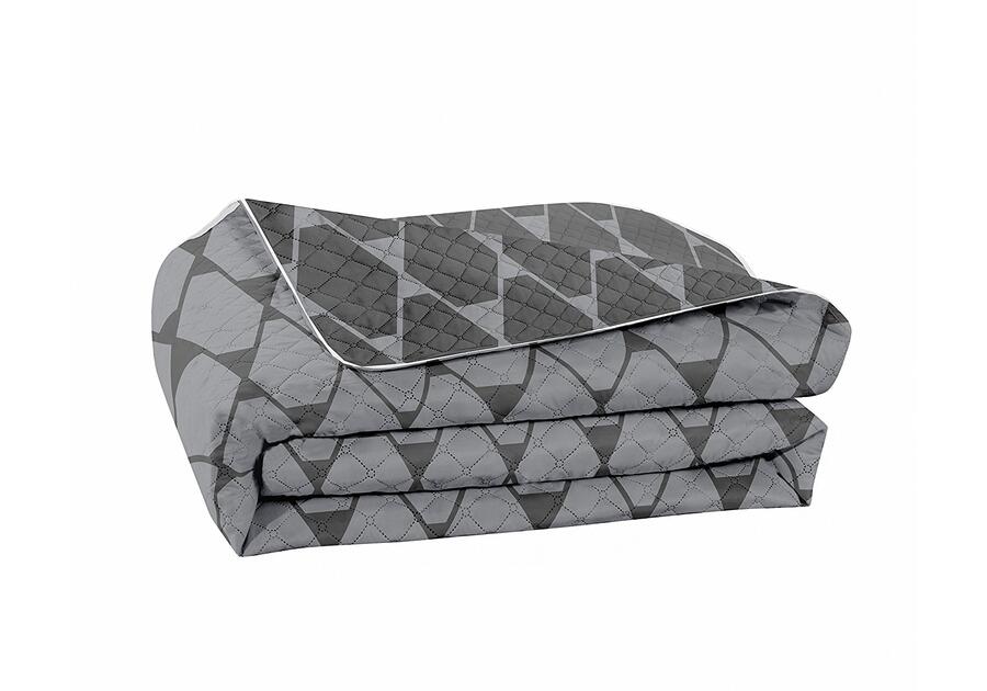 Zdjęcie: Narzuta Rhombuses szary+ciemnoszary 170x210 cm DECOKING